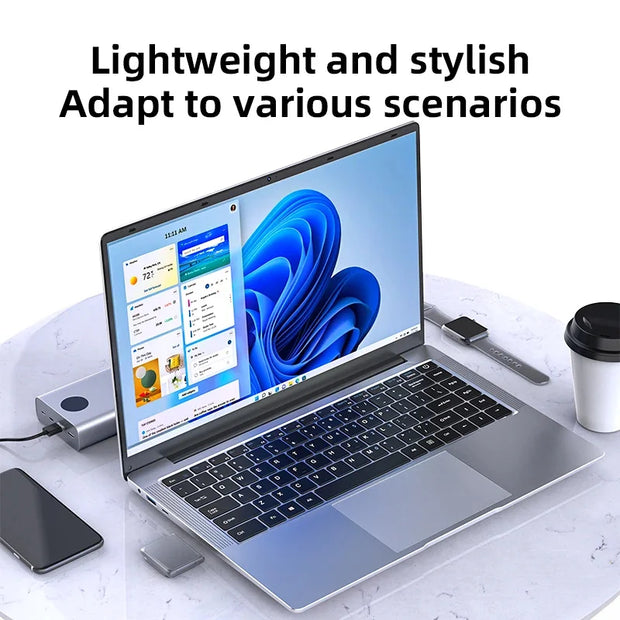 2025 Ultra Slim i7 Laptop Computer PC 14.1" intel Core i7-7500U Laptops 12GB RAM 1TB 2TB SSD Portable Laptop Notebook Windows 11