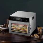6/8 Trays Food Dehydrator Stainless Steel Machine 400W Household vegables Fruit Freeze Dryer With Timer LED intelligence