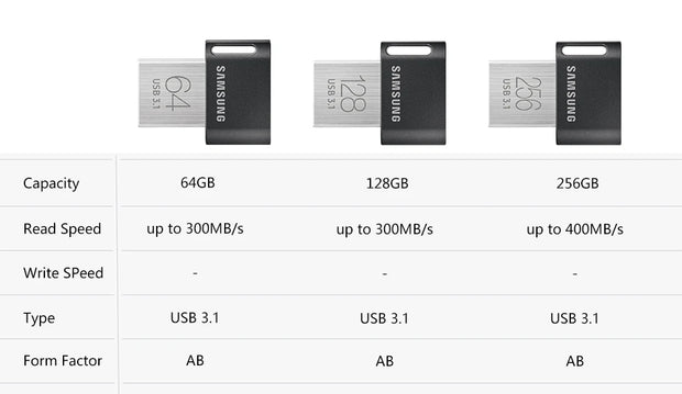 SAMSUNG Pendrive 128gb 64gb 512gb 256gb Mini USB Flash Drive up to 400M Pen Drive 3.1 USB Stick Disk on Key Memory for Phone PC