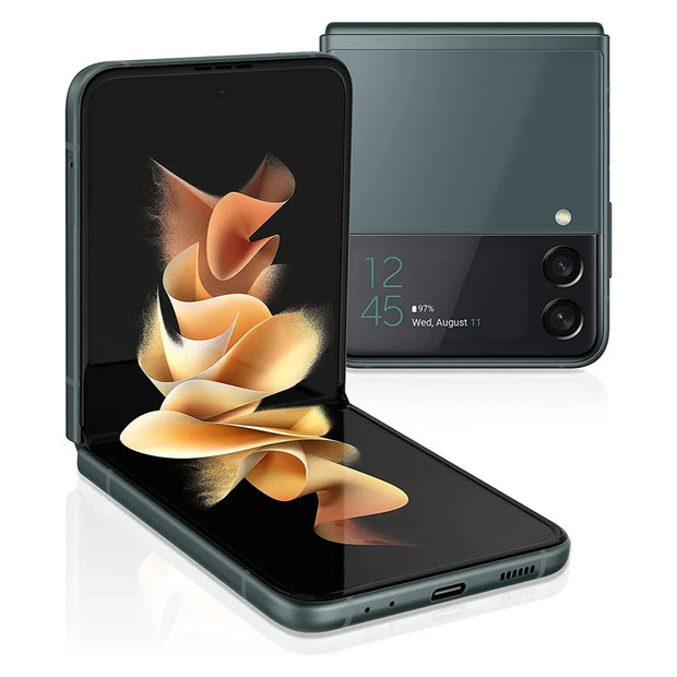 Samsung Galaxy Z Flip 3 Z Flip3 5G F711U1 F711N F711B Original 6.7" AMOLED NFC Snapdragon Unlocked Foldable 99% New Cell Phone