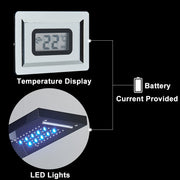LED Shower Panel Waterfall Rain Shower Faucet Set SPA Massage Jet Bath Shower Column Temperature Display Mixer Tap Tower