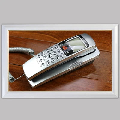 Corded Phone Landline Telephone with FSK / DTMF Caller ID, Ringtone Adjustment, Support Callback for Home Office