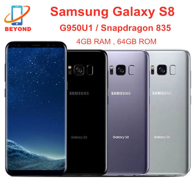 Samsung Galaxy S8 G950U G950U1 4GB RAM 64GB ROM Snapdragon 835 NFC 6.2"  Octa Core 4G LTE Original