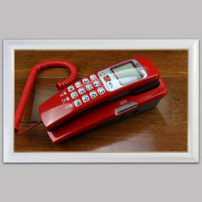 Corded Phone Landline Telephone with FSK / DTMF Caller ID, Ringtone Adjustment, Support Callback for Home Office