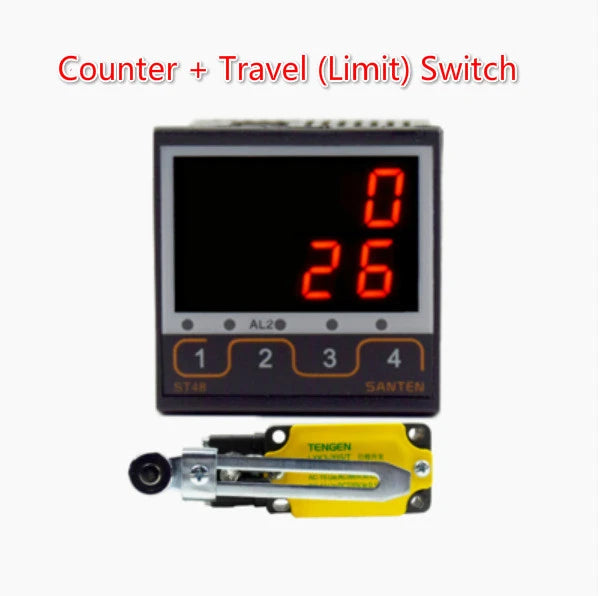 4 Digit Intelligent Industrial Counter Electronic Digital Display Running Water Conveyor Belt Counting Infrared Automatic Sensor