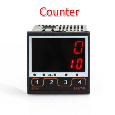 4 Digit Intelligent Industrial Counter Electronic Digital Display Running Water Conveyor Belt Counting Infrared Automatic Sensor