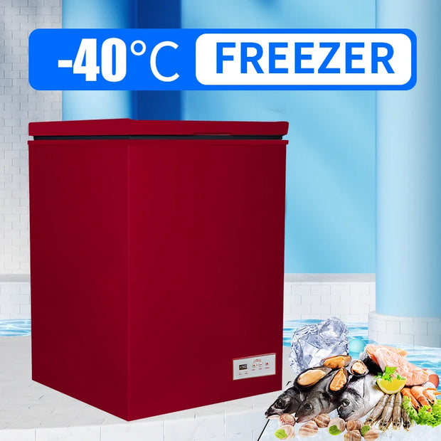 BD(C)-100 Commercial Large Capacity Ultra-low Temperature Freezer 100L Quick Freezer 200W Direct Cooling Freezer Household