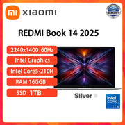 XIAOMI Redmi Book 14 2025 Laptop Intel Core 5 210H 220H 14"Inch 2.2/2.8K 120Hz RAM 32GB SSD 1TB Notebook Ultrabook Computer PC