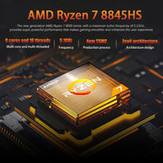 CRELANDER Laptop AMD Ryzen 8845HS Processor 8Cores 16 Thread  16 Inch LCD 2560*1600-165HZ DDR5 Notebook Computer Gaming Laptops