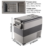 Succebuy 20-55L Portable Refrigerator Car Refrigerator Electric Compressor Cooler with 12/24v DC & 110-240v AC