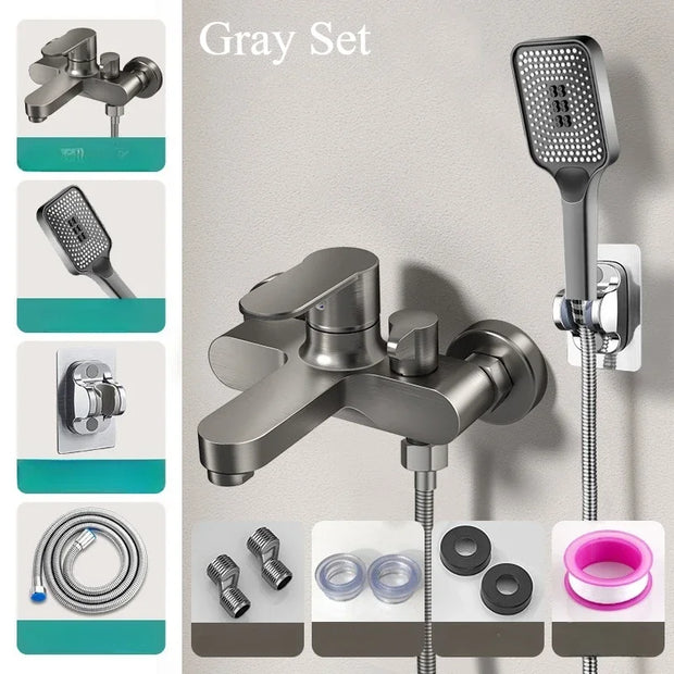 Bathroom Shower Faucet Mixing Valve Shower Shower Set Bathtub Mixing Switch Triple Hot and Cold Faucet Shower Faucet