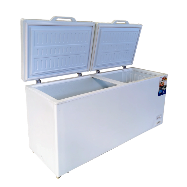 Freezer Large Capacity Top Open Fridge Chest Horizontal Deep with Silding Glass Door