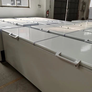Freezer Large Capacity Top Open Fridge Chest Horizontal Deep with Silding Glass Door
