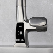Kitchen Faucet Temperature Faucet Kitchen Pull Out Kitchen Sink Faucet Digital Display Function Rotatable Kitchen Taps