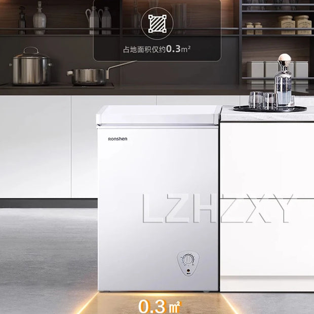 Commercial Large Capacity Ultra-low Temperature Freezer 100L Quick Freezer 200W Direct Cooling Freezer Household