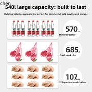 HXL Freezer Large Capacity Frozen Display Refrigerated Fresh-keeping Glass Horizontal Ice Cream Cabinet