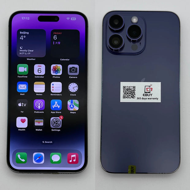 Original Apple iPhone 14 Pro Max 6.7" Face ID 128/256GB ROM 6GB RAM A16 48MP Retina OLED Unlocked 14 pro max Dual eSIM CellPhone