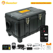 ToolBox 8KW 12V&24V 110-240V Diesel Air Heater With Bluetooth APP&Thermostatic Parking Night heater for Car RV Camper Tent