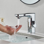 Smart Sensor Basin Faucet Digital Display Screen Hot Cold Water Mixer Tap Vanity Touchless Faucet For Bathroom Basin Taps Crane