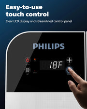 PHILIPS TB5101G 12 Volt Fridge, 25 Litre Car Fridge, 12/24 V DC Car Electric Fridge, Compressor Cool Box for Car, Truck