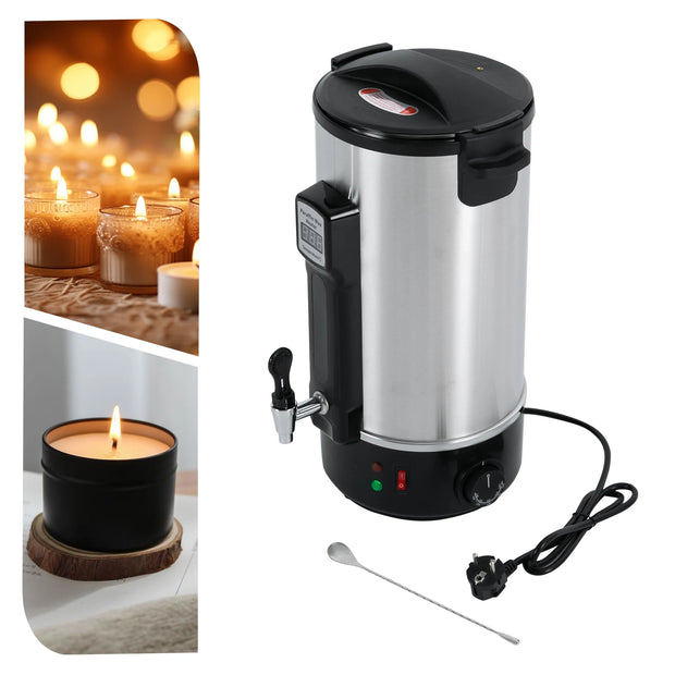 8/10.8/12L 1100W Wax Melter,stainless Steel Wax Warmer Machine,wax Melter For Candle Making W/ Heating Spout