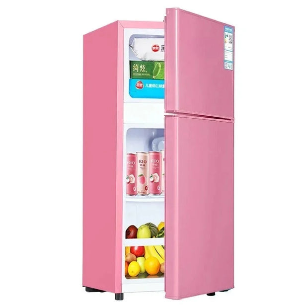 Household Small Refrigerator with Deep Freezers Rental Room Double Door Fridge Freezer First Level Energy Saving Refrigerator Z