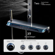 Digital Display Piano Key Waist Spray Shower Set Grey Shower System Set Bathroom Bath Booster Sprayer