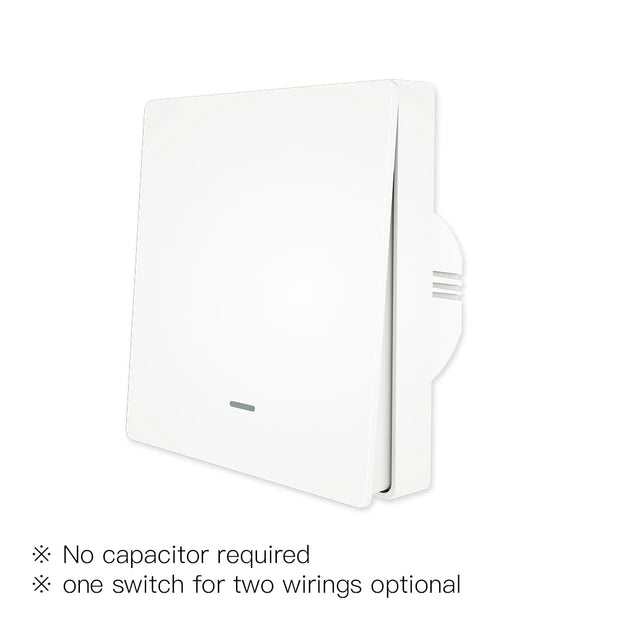MOES Smart Light Switch Tuya ZigBee No Neutral Wire No Capacitor Needed Smart Life 2/3 Way Works with Alexa Google Home 2mqtt