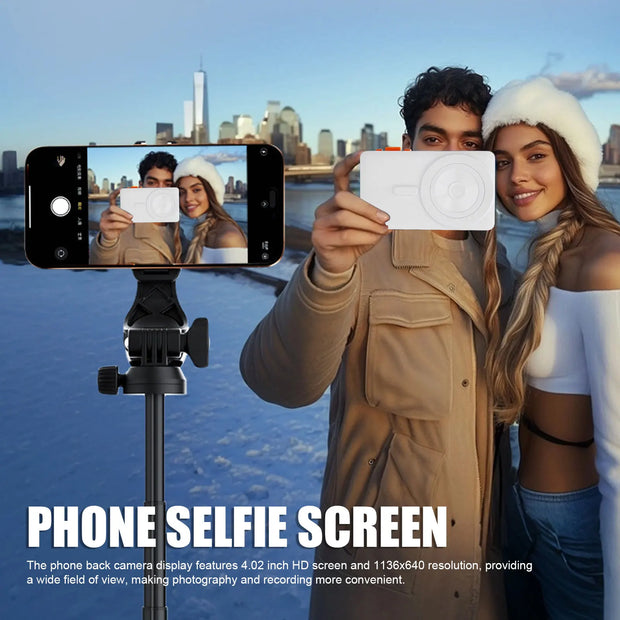Phone Selfie Screen 4.02 Inch 1136x640 Resolution 2.4G 5G WiFi Wireless Remote Back Camera Display with Magnetic Ring