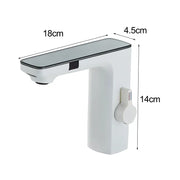 Chrome Bathroom Basin Faucet Hot Cold Water Mixer Deck Mount  Bathroom Sink Faucet