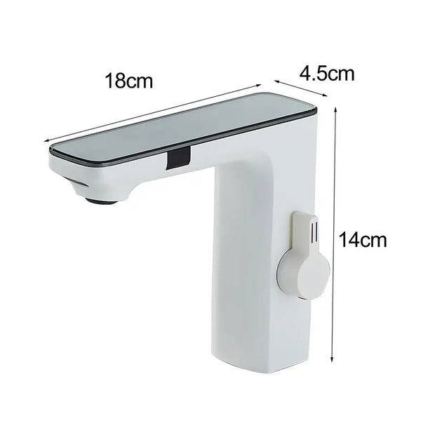 Chrome Bathroom Basin Faucet Hot Cold Water Mixer Deck Mount  Bathroom Sink Faucet