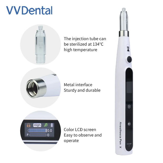 Dental Anesthesia Injector Digital Painless Electric Wireless Local Anesthesia with LCD Display Dental Lab Clinical Products