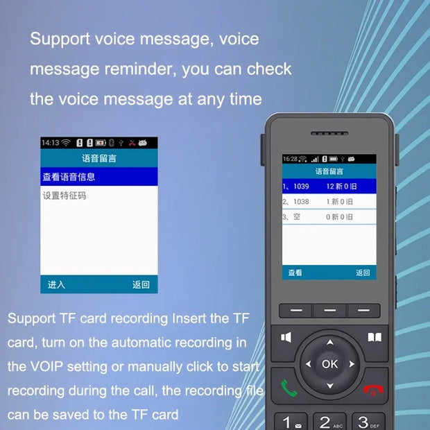 VOIP Telephone 2G/3G/4G phone 4G WiFi SIP Phone Handheld phones for office/home/school/hotels