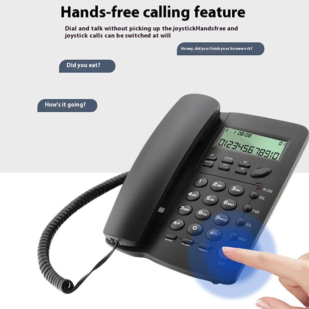 Corded Phone With Caller ID Display Desk Wired Fixed Phone Telephone For Home Or Office Landline Telephone Desk Phone