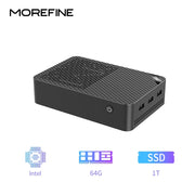 MOREFINE M10S Mini pc N150 (up to 3.6GHz)12GB DDR5 RAM 16TB M.2 SSD Dual 2.5G LAN Business Mini Desktop Computer 4K WiFi6 BT5.2