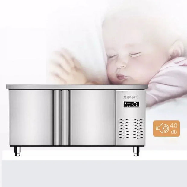 Refrigeration and Refrigeration Workbench Freezer Operation Table Refrigerator Platform Commercial Kitchen Freezer Restaurant