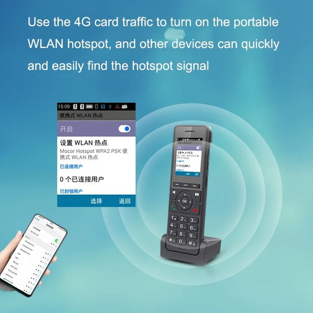 VOIP Telephone 2G/3G/4G phone 4G WiFi SIP Phone Handheld phones for office/home/school/hotels