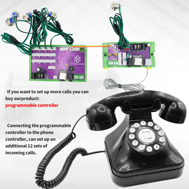 Secret room escape game mechanism props Electronic puzzle superb 1987 GY mysterious studio Phone Prop telephone Call