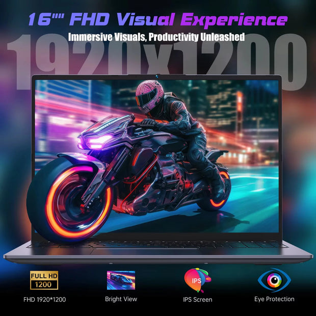ACEKAMAS 16" Gaming Laptop intel Core i7-6700HQ GTX 1060 IPS 1920*1200 Notebook PC 16GB RAM 1TB SSD Windows 11 Laptop Computer