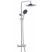 VGX Thermostatic Shower System Intelligent Brass Bathroom Shower Set 2 Function Shower System Round Shower Head Handheld Sprayer