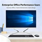 22 Inch Core I7 CPU  8G DDR4 256G 512SSD All in One PC Desktop Computer WiFi Blue-tooth Speaker with Keyboard and Mouse