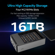 MOREFINE M10S Mini pc N150 (up to 3.6GHz)12GB DDR5 RAM 16TB M.2 SSD Dual 2.5G LAN Business Mini Desktop Computer 4K WiFi6 BT5.2