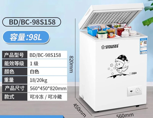 freezer frozen meat freezer small household double temperature commercial large capacity frost reduction energy saving