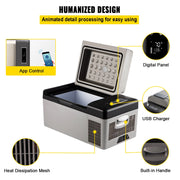 Sihao Car Mini Refrigerator Mini Fridge 15-55L Freezer Portable Compressor Cooler 12/24V DC 110-240V Ice Box for Camping