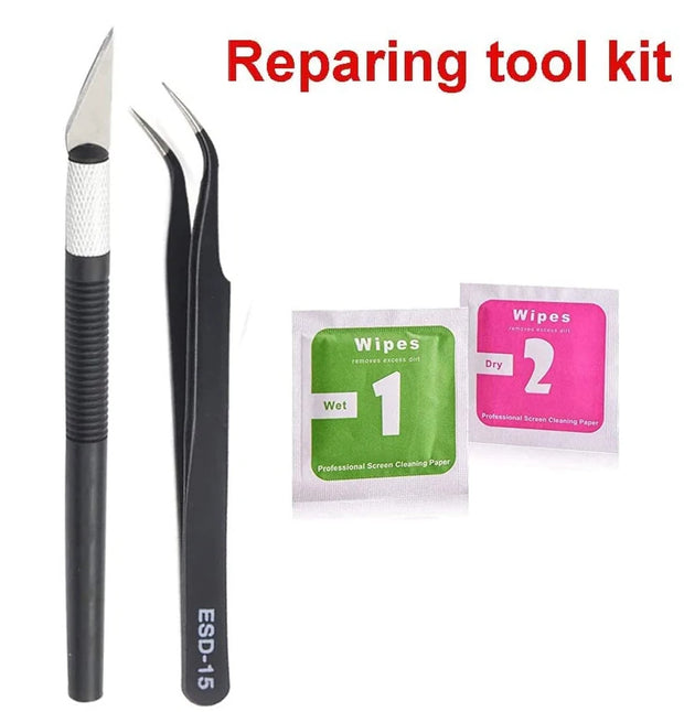 1 Set Back Camera Lens Glass For iPhone Xs 11 12 13 mini 14 15 Plus Pro Max Rear Camera Repairing Parts With 3m Glue & Tools