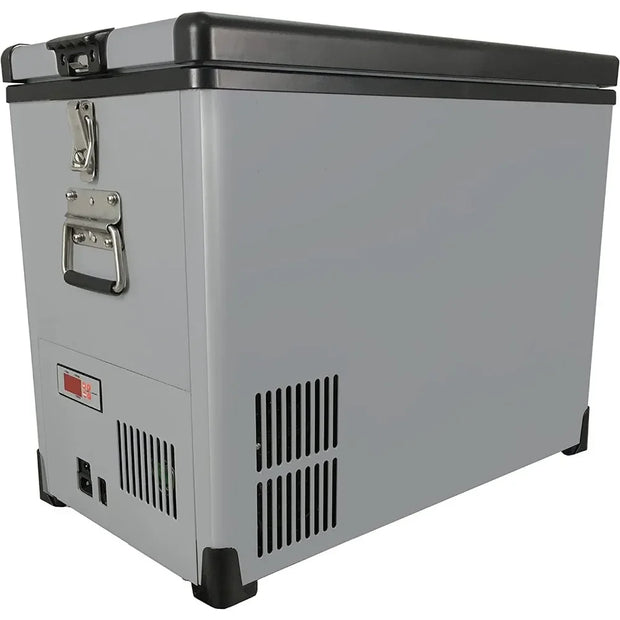 FM-62DZ 62 Quart Dual Zone Portable Refrigerator and Deep Freezer Chest, AC 110V/ DC 12V, Real Freezer for Car, Home