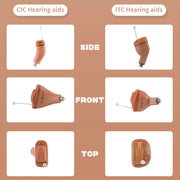 Rexton InoX 5A  Invisible ITC CIC Hearing Aid 8 Channels Digital Mobile Phone APP Program Fitting for People with Mild to Severe