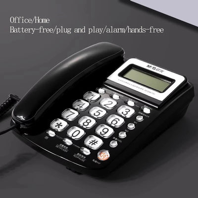 M&G Office Phone Desktop Corded Phone with Display for Home/Hotel/Office,Speakerphone with Music