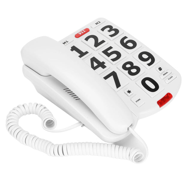 Big Button Phone Wired Big Button Landline Phone with Easy to Read Big Buttons and Super Loud Ringtones