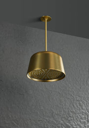 Brushed Gold Bathroom Shower Faucet Set 2 Way Rainfall Bathtub Mixer Hot Cold Water Mixed Tap ceiling arm Embedded Box